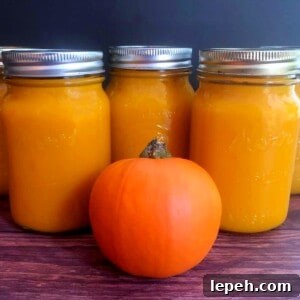 three jars of pumpkin puree made in the instant pot