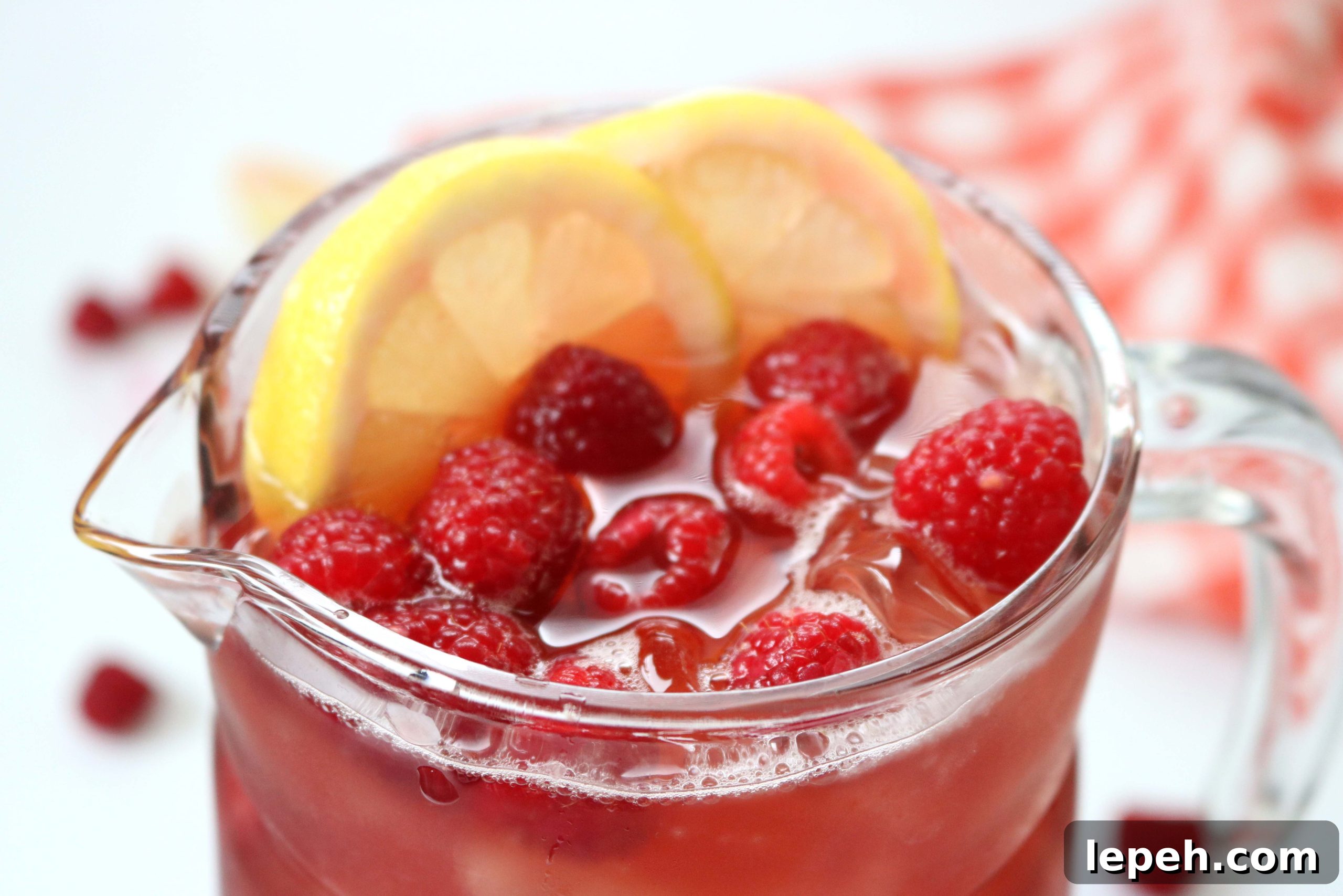 Raspberries in saucepan