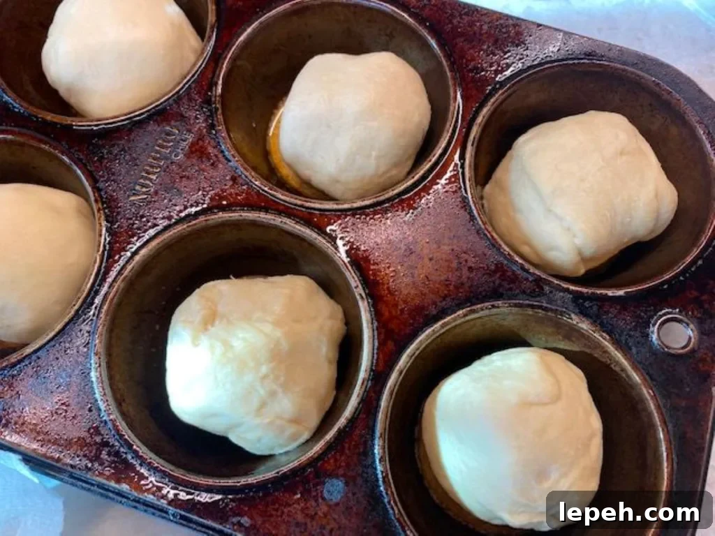 hocus pocus buns in muffin pan