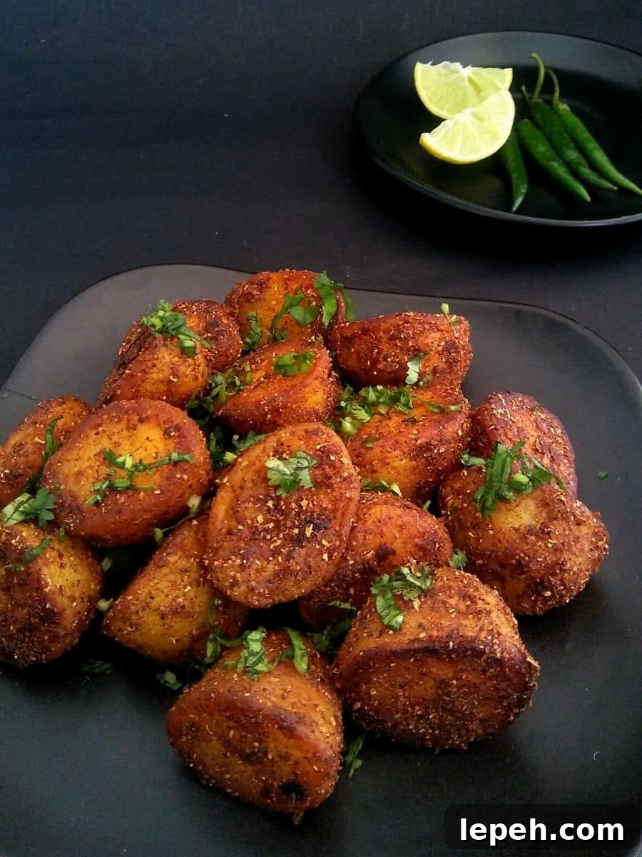 Indian Masala Roasted Potato Recipe 