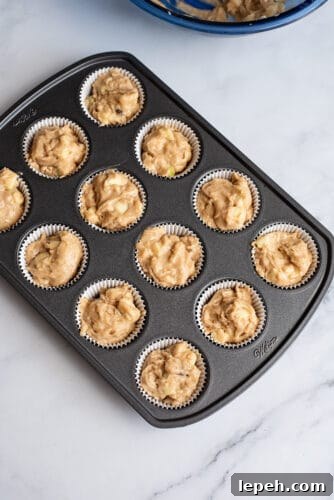 Muffins in muffin tray.