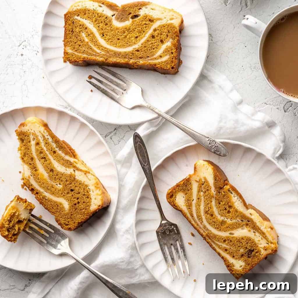 cake on 3 white plates with coffee