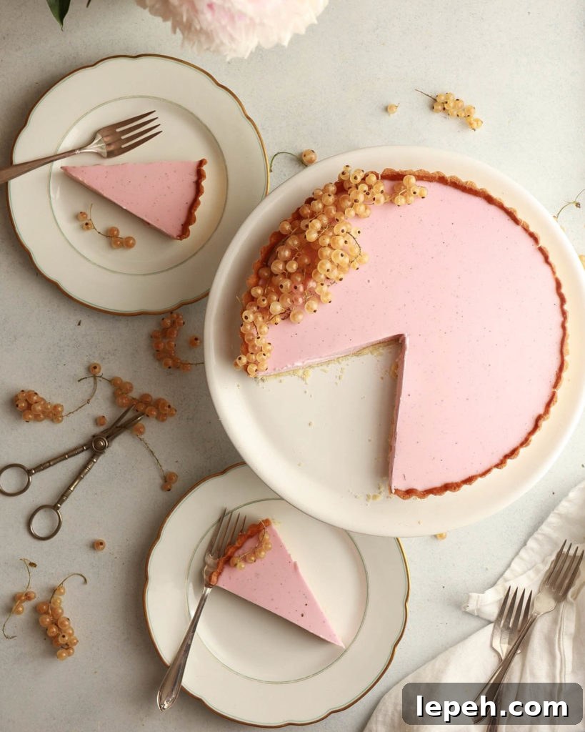Red Currant-Vanilla Panna Cotta Tart