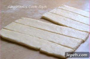 Cutting dough