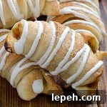 Pumpkin Pie Crescents With Cream Cheese Icing - Featured Image