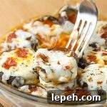 Pizza Stuffed Mushrooms - Featured Image
