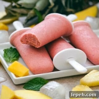 tropical popsicles with real fruit no sugar added