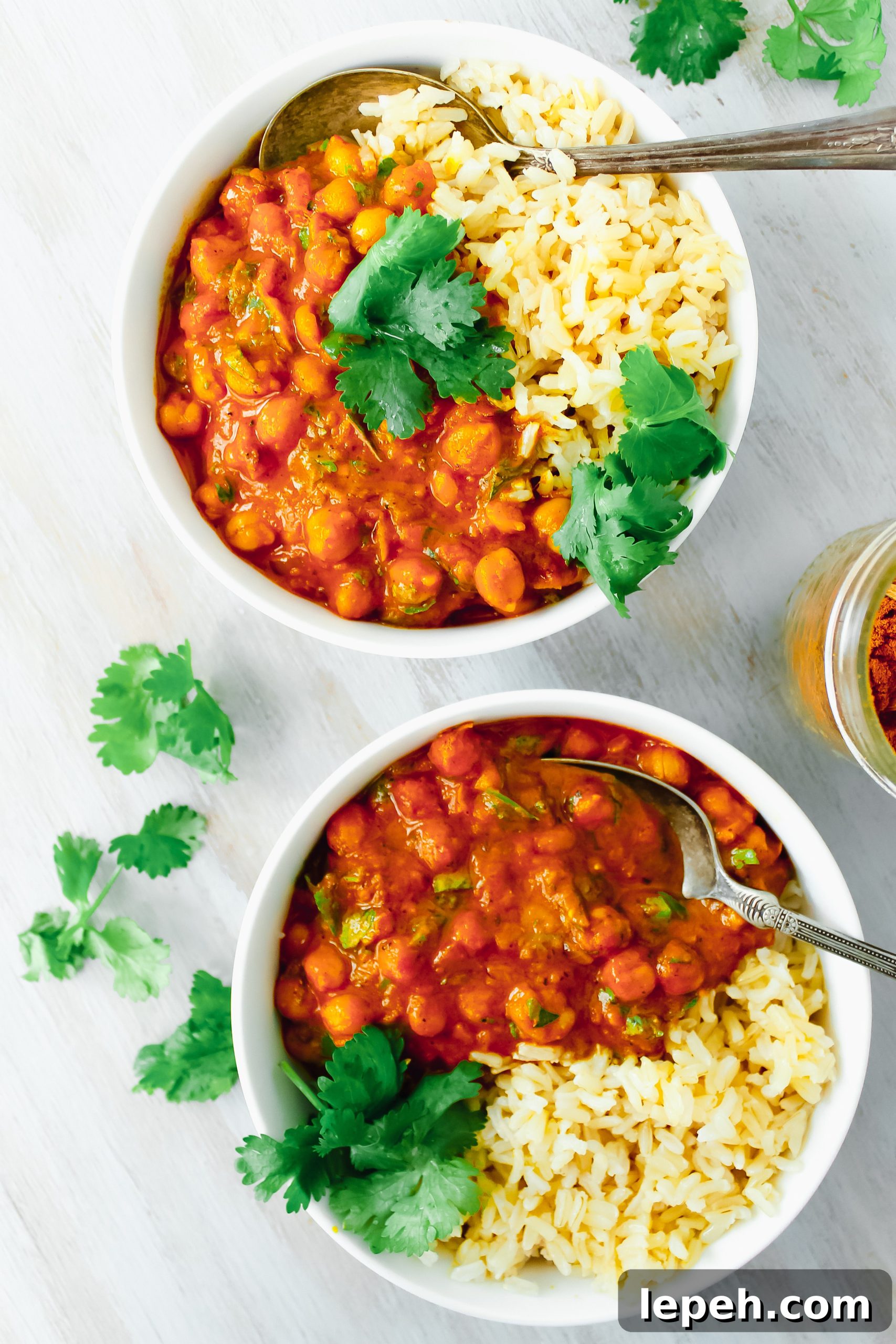 Chickpea Tikka Masala serving
