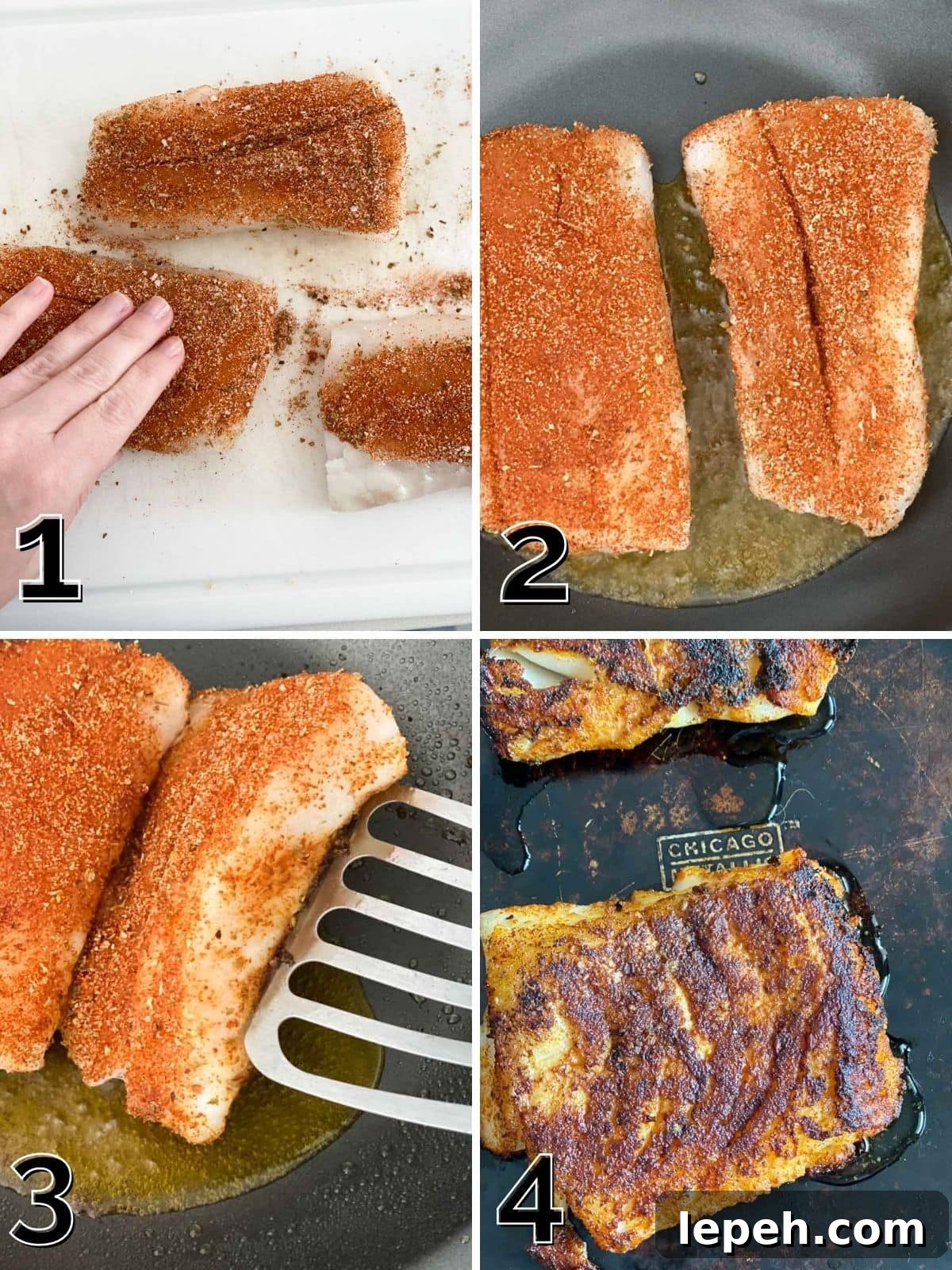 A step by step tutorial for how to cook blackened cod