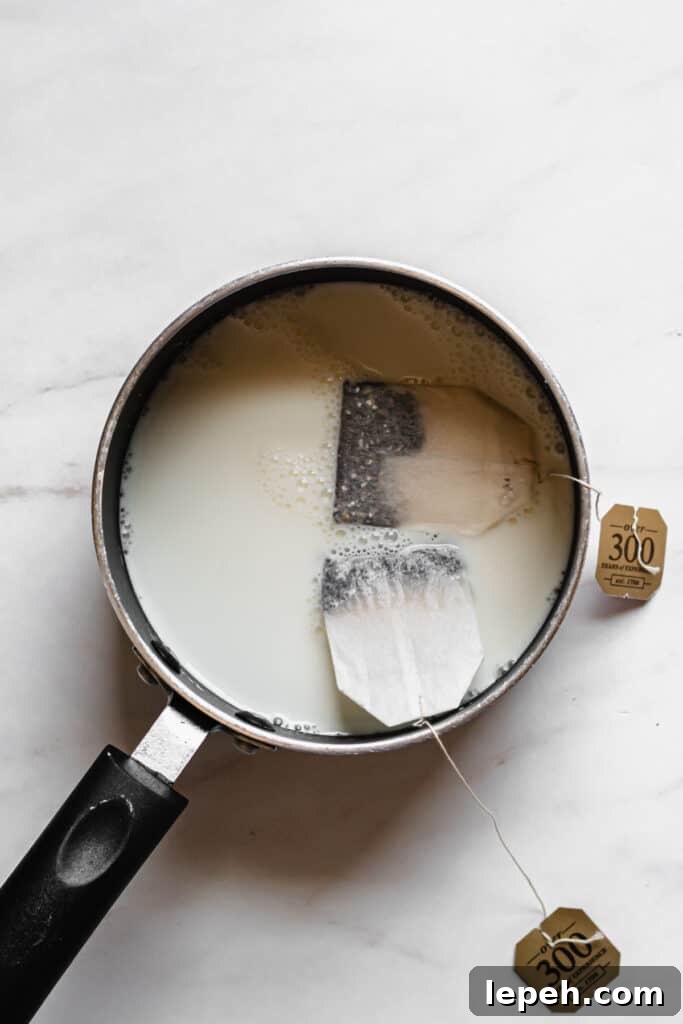 steeping tea