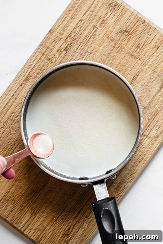 poured panna cotta