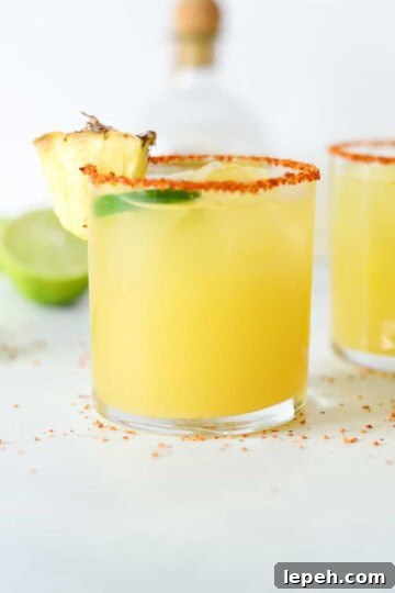 Spicy Pineapple Jalapeño Margarita