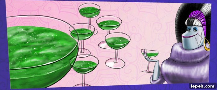 Halloween Spooky Gross Green Punch Recipe