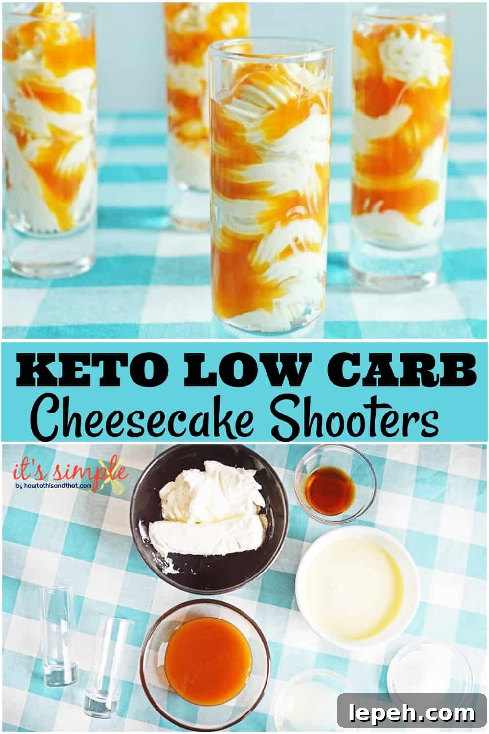 keto low carb cheesecake shooters