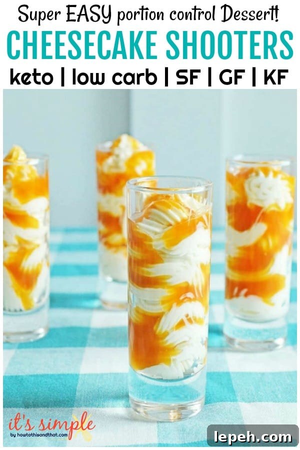 keto low carb cheesecake shooters dessert