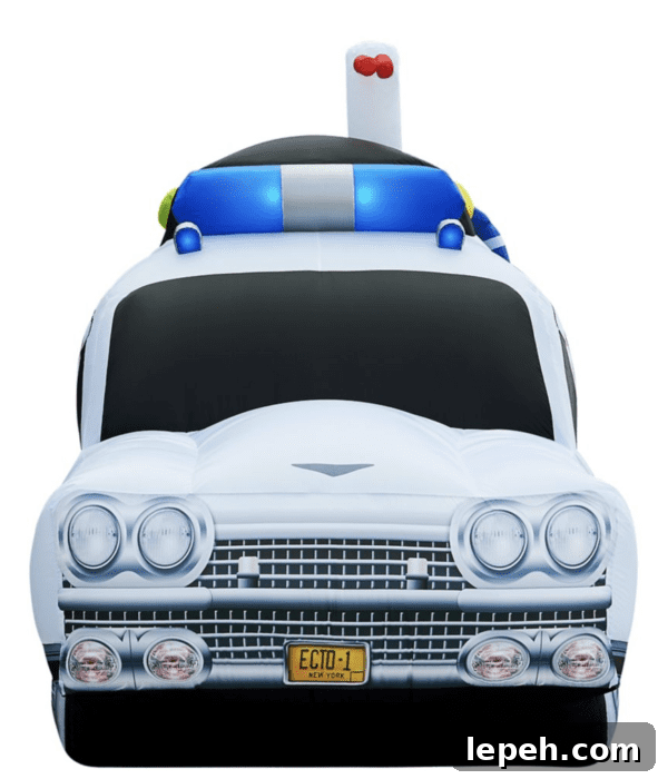 Side view of Ecto-1 inflatable