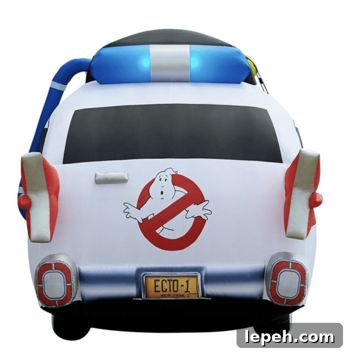 Front detail of inflatable Ecto-1