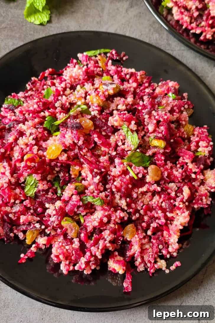 qunioa beet salad