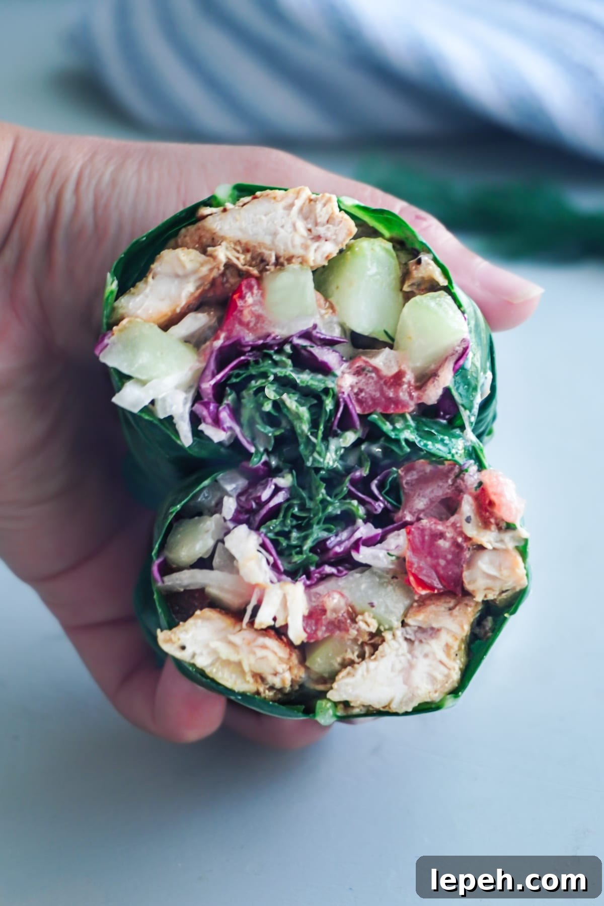 chicken shawarma collad wraps