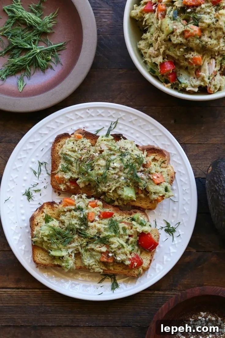cucumber avocado tuna salad