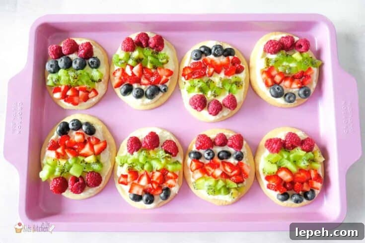 Image for Mini Easter Egg Fruit Pizzas