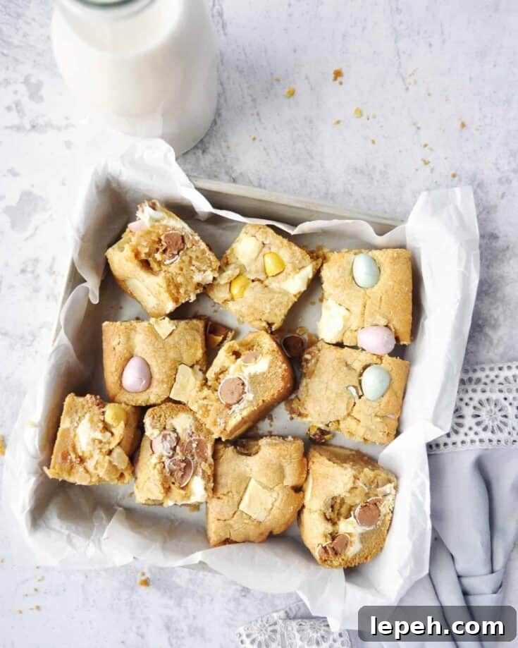 Brown Butter Easter Blondies