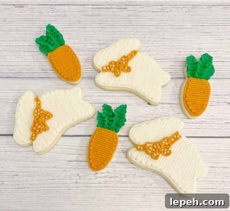 Easter Bunny & Carrot Sugar Cookies