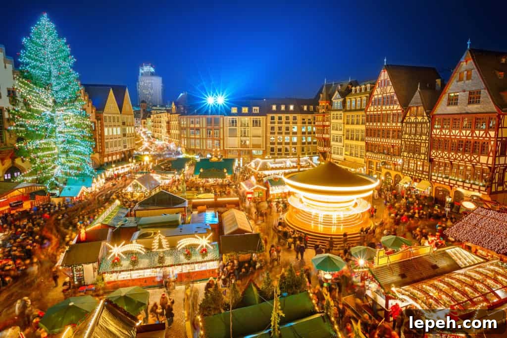 Market stalls at night