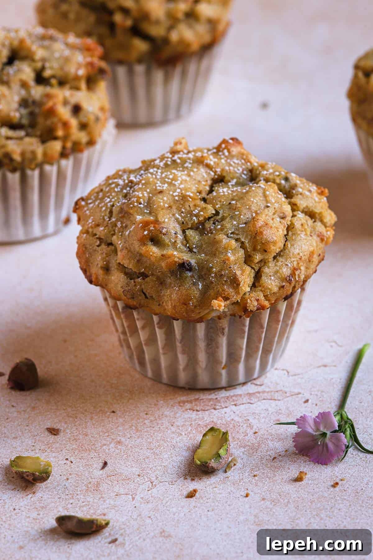 Pistachio muffins.