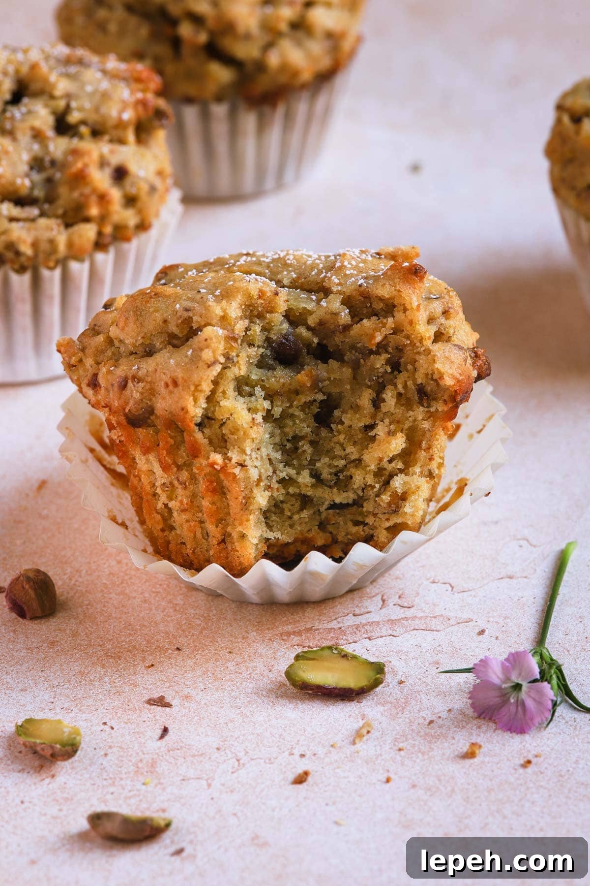 A pistachio muffin.