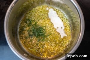 Adding sage, thyme & flour
