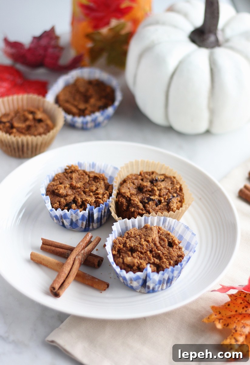 Paleo Pumpkin Spice Muffins (AIP) - delicious, healthy muffins for breakfast, brunch, or dessert! | fedandfulfilled.com